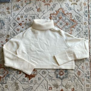 Zara Cropped Turtleneck Sweater